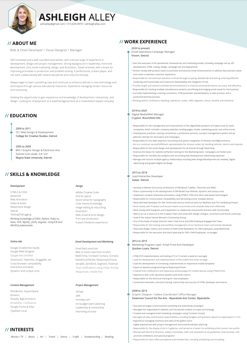 About - ASHLEIGH ALLEY | PORTFOLIO